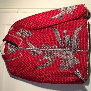 Red and black jacket